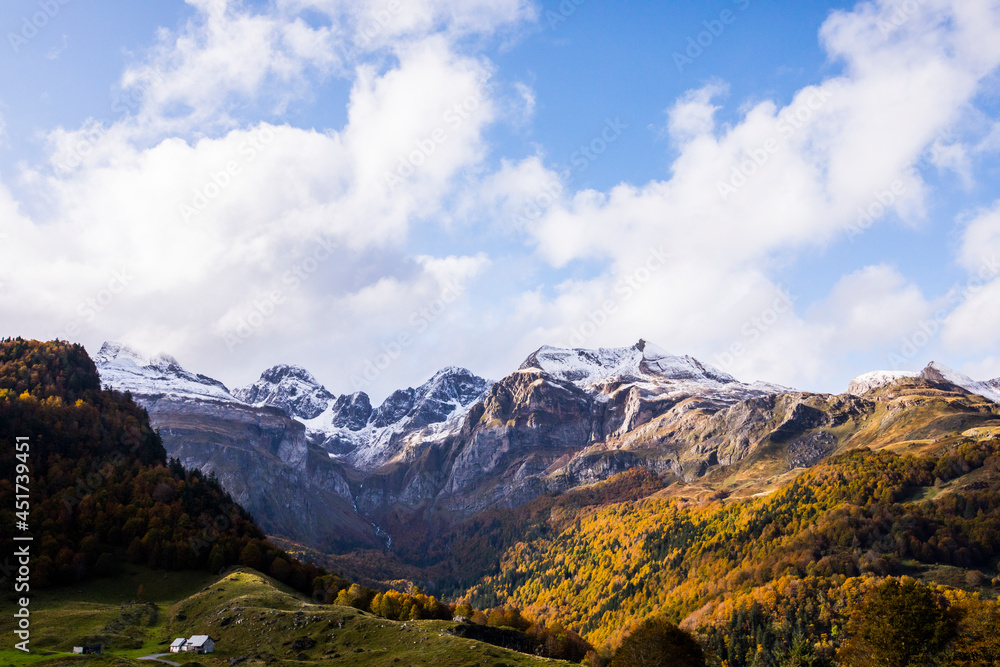 Autumn in Somport, Pyrenees, France