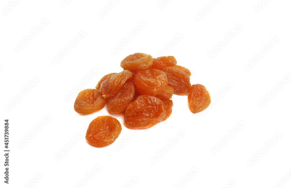 apricot fruits, dried, on a white background, isolated apricot fruits, dried, on a white background, isolated
