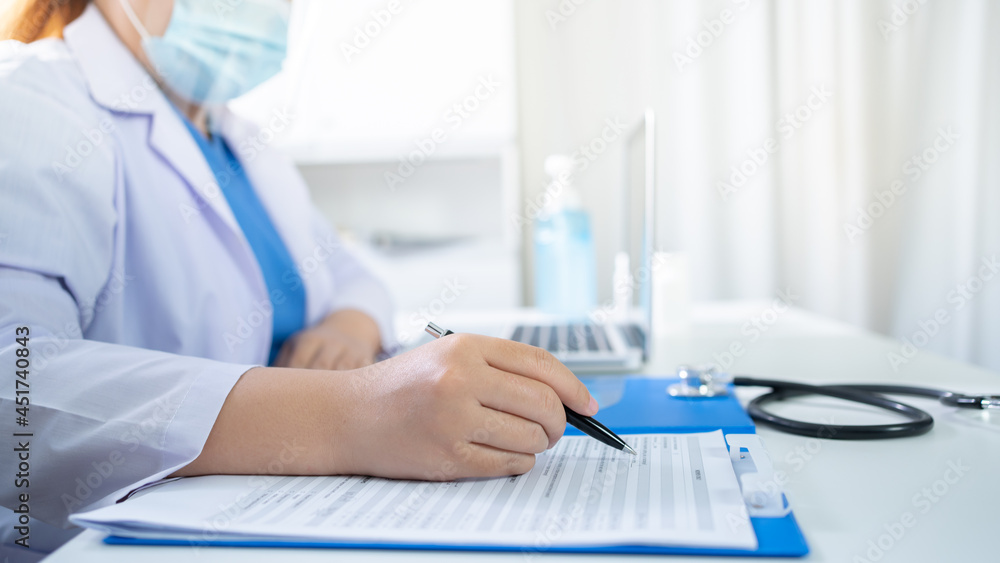 Education profession doctor in white uniform gown coat. Professional medical doctor with tablet and papers at seminar or hospital Coronavirus cancer healthcare Education profession doctor in white uniform gown coat. Professional medical doctor with tablet and papers at seminar or hospital Coronavirus cancer healthcare