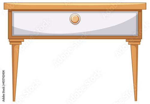 Table with drawer furniture for interior design