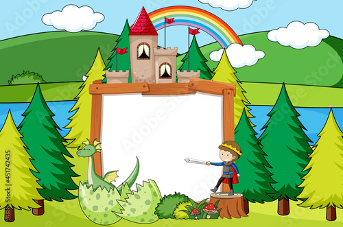 Fairy tale banner template