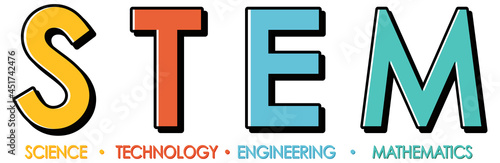 STEM education logo banner on white background