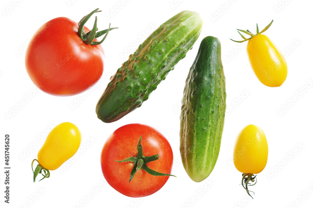 Cucumbers and tomatoes Cucumbers and tomatoes