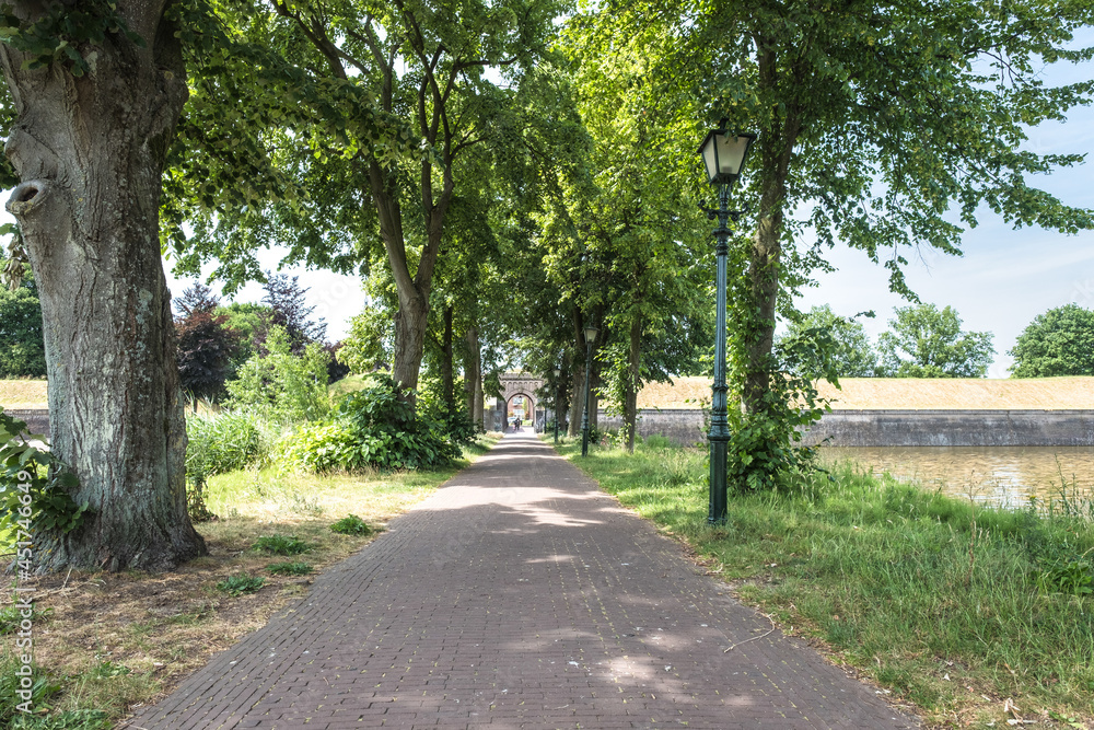 The Utrechtse Poort is a city gate in the fortified town of Naarden-Vesting, Noord-Holland Province, The Netherlands The Utrechtse Poort is a city gate in the fortified town of Naarden-Vesting, Noord-Holland Province, The Netherlands