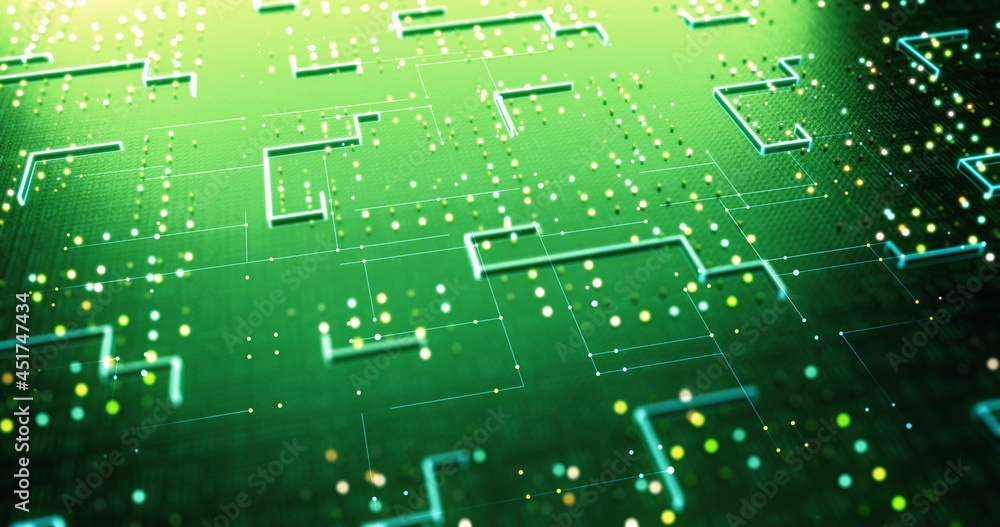 High Tech Futuristic AI Processor. Processing Data In Real Time. Artificial Intelligence. Computer And Technology Related 3D Illustration Render. High Tech Futuristic AI Processor. Processing Data In Real Time. Artificial Intelligence. Computer And Technology Related 3D Illustration Render.