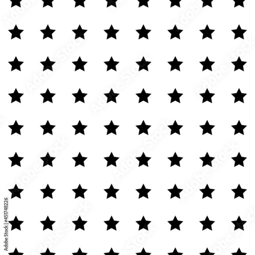 White seamless pattern with  stars