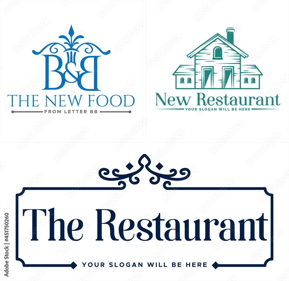 Travel hotel food market business restaurant logo design