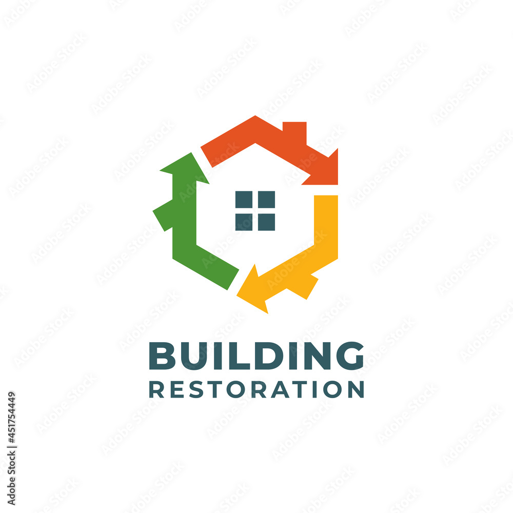Building Restoration Logo Building Restoration Logo