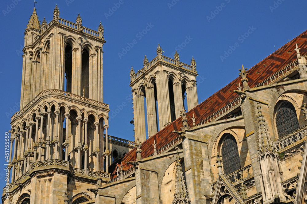 Mantes, France - april 3 2017 : the collegiate church