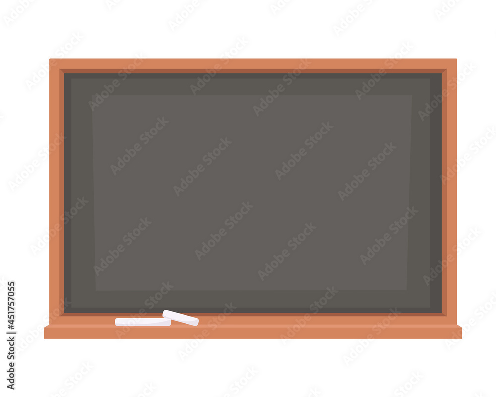 School blackboard with chalk pieces. Back to school, studying, learning concept. Vector illustration School blackboard with chalk pieces. Back to school, studying, learning concept. Vector illustration