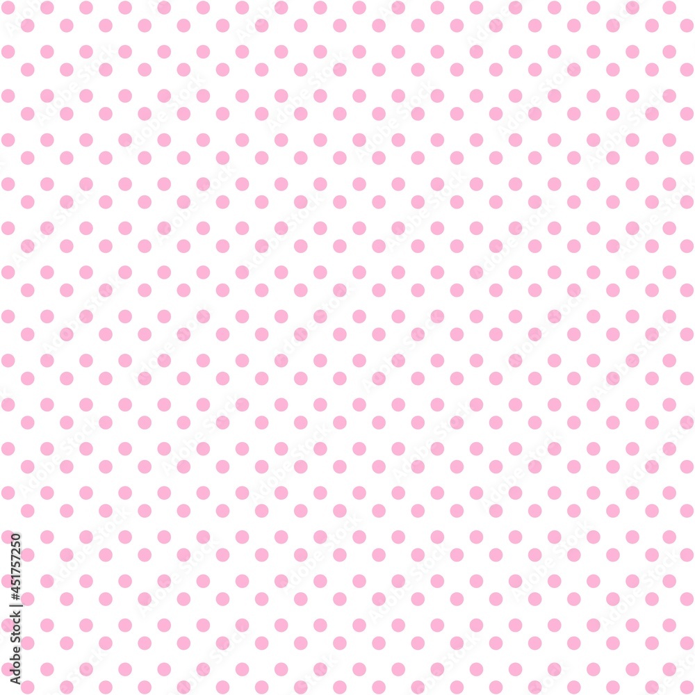 White and Pink Polka Dot seamless pattern. Vector background. White and Pink Polka Dot seamless pattern. Vector background.