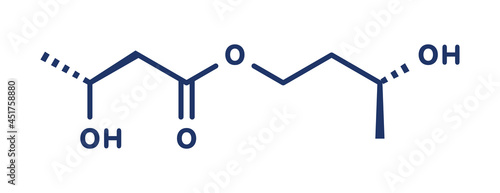 Ketone ester molecule, illustration photo