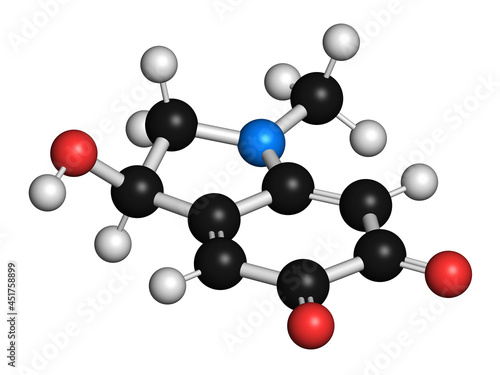 Adrenochrome molecule, illustration photo