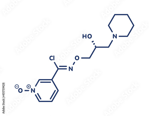 Arimoclomol drug molecule, illustration photo