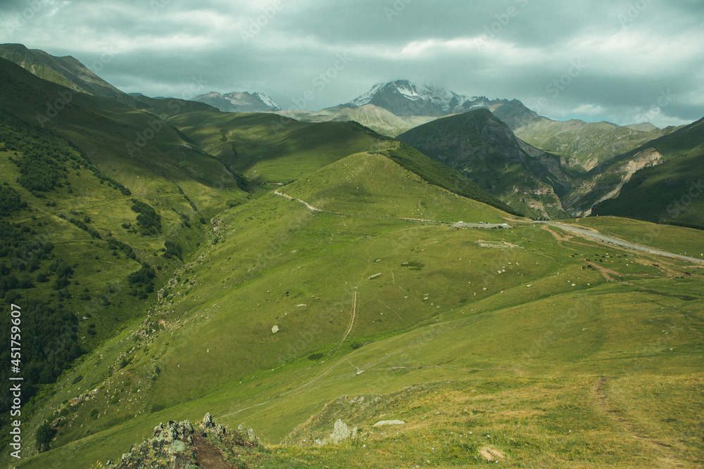 
A beautiful landscape photography with Caucasus Mountains in Georgia
