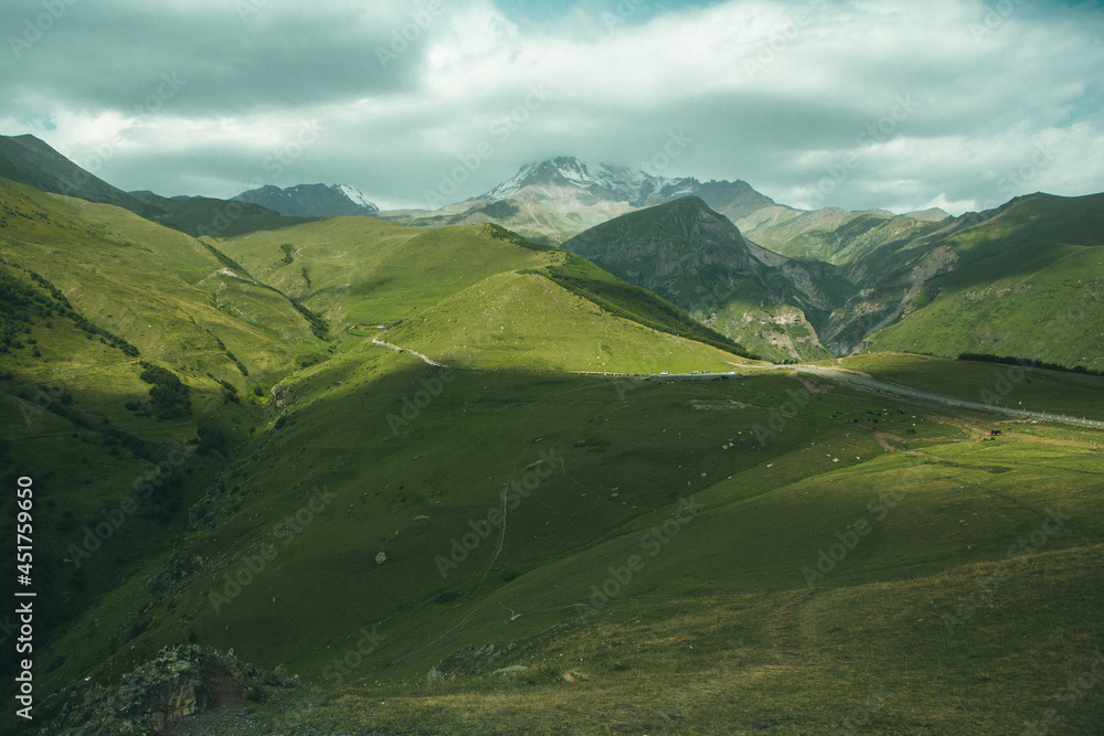 
A beautiful landscape photography with Caucasus Mountains in Georgia
