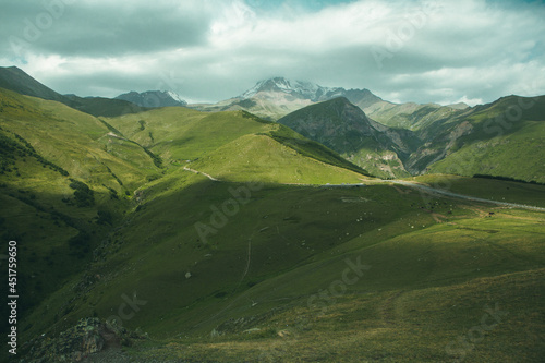 
A beautiful landscape photography with Caucasus Mountains in Georgia
