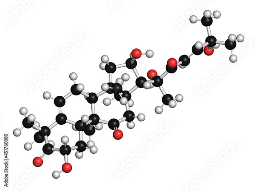Cucurbitacin D bitter molecule, illustration photo