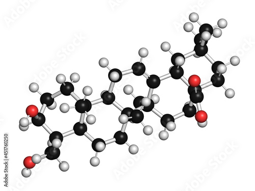Hederagenin common ivy molecule, illustration photo