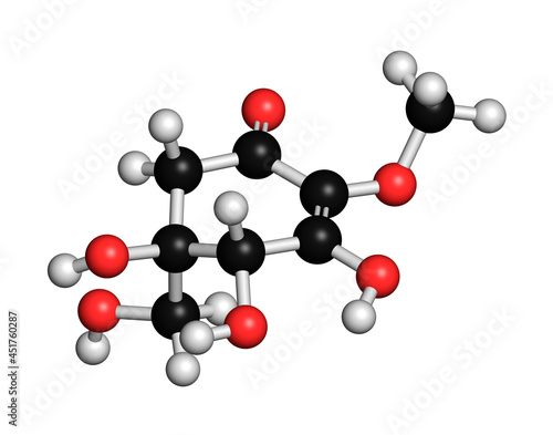 Gadusol fish sunscreen molecule, illustration photo