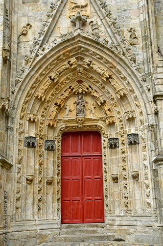 Quimper, France - may 16 2021 : Saint Corentin cathedral