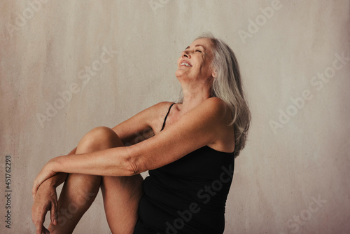 Photos Beautiful aging woman celebrating her body