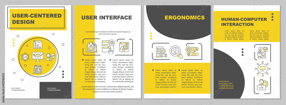 User-centered design brochure template. Human-computer interaction ...