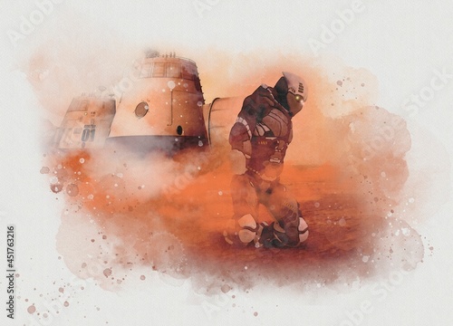 Life on Mars, conceptual illustration