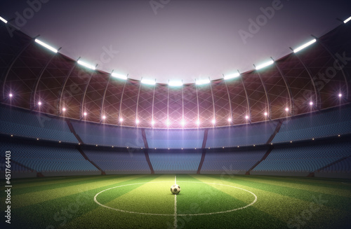 Football stadium, illustration photo