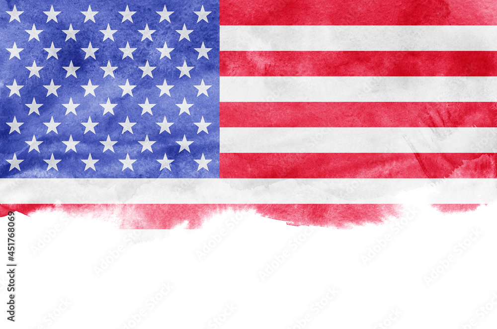 Naklejka premium Grunge USA Flag background texture