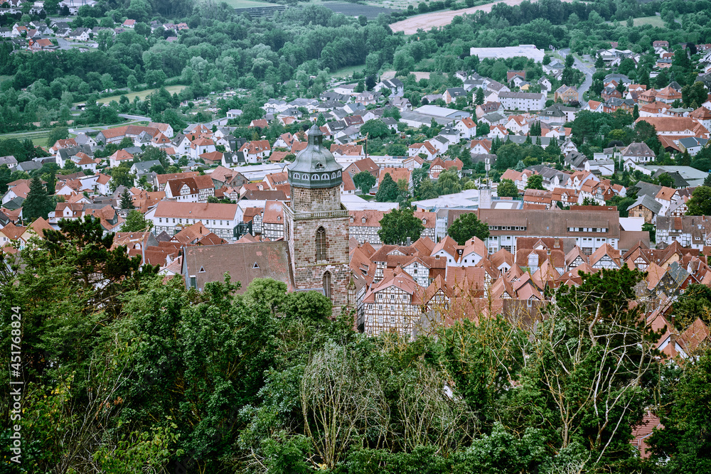 Homberg Efze, Core town Homberg Efze, panorama picture with a wonderful view
