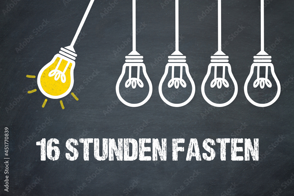 Fototapeta premium 16 Stunden Fasten 