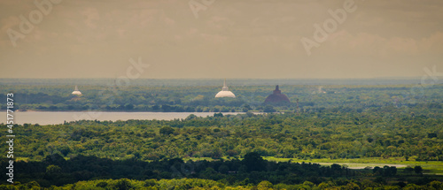 Bild auf Leinwand The beautiful landscape of ancient city Anuradhapura, Sri Lanka