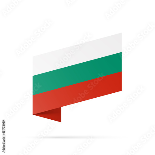 Free Download Bulgaria flag state symbol isolated on background national banner. Greeting card National Independence Day of the Republic of Bulgaria. Illustration banner with realistic state flag. - GFXLoad