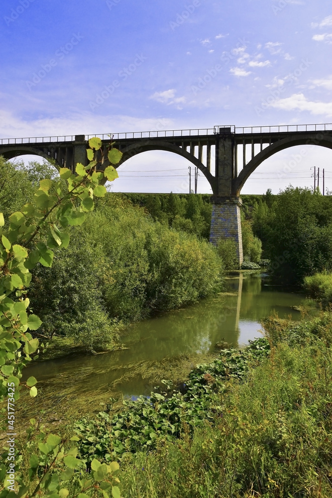 Centennial viaduct across the river valley Centennial viaduct across the river valley