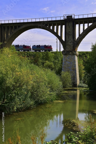 Centennial viaduct across the river valley