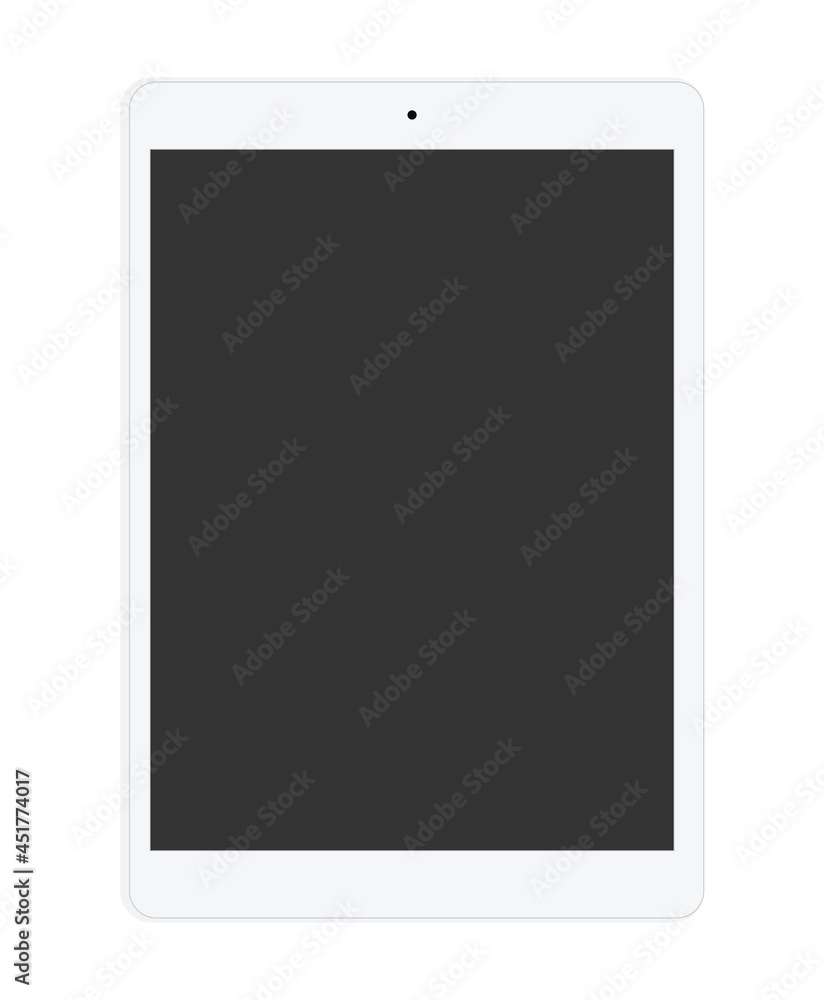 Tablet mockup with blank screen white frame design Tablet mockup with blank screen white frame design