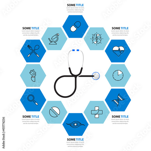 Infographic design template. Creative concept with 12 steps
