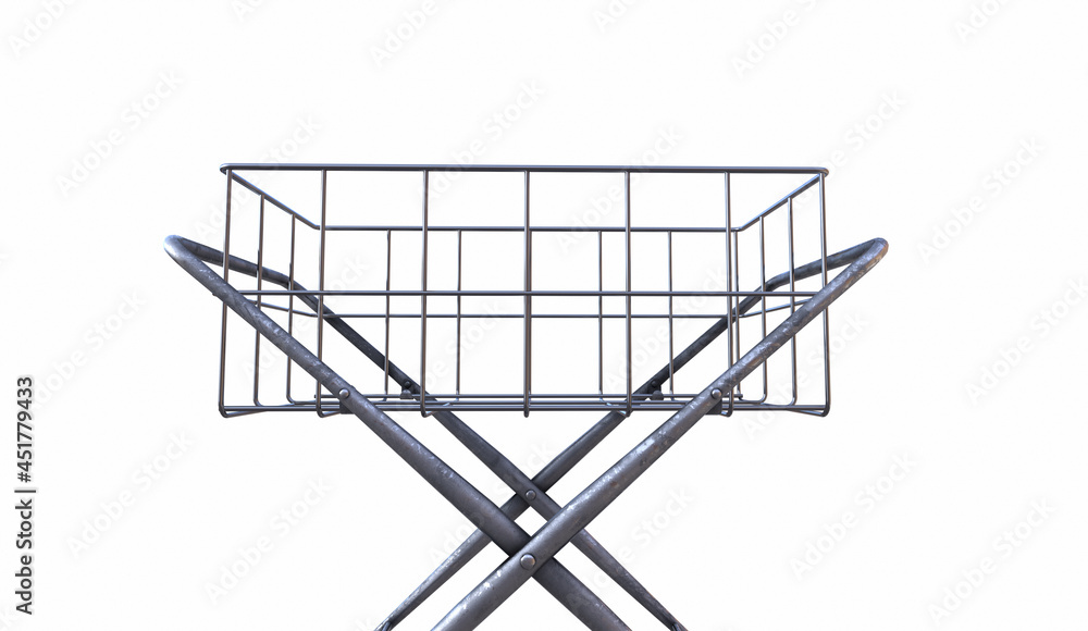 3D Render Shopping Cart Icon illustration Design. 3D Render Shopping Cart Icon illustration Design.
