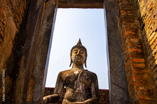 Thai Buddhism old gold Budd...