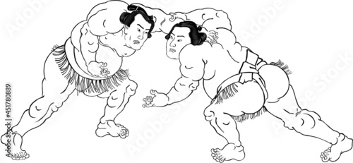 浮世絵　相撲取り　その41