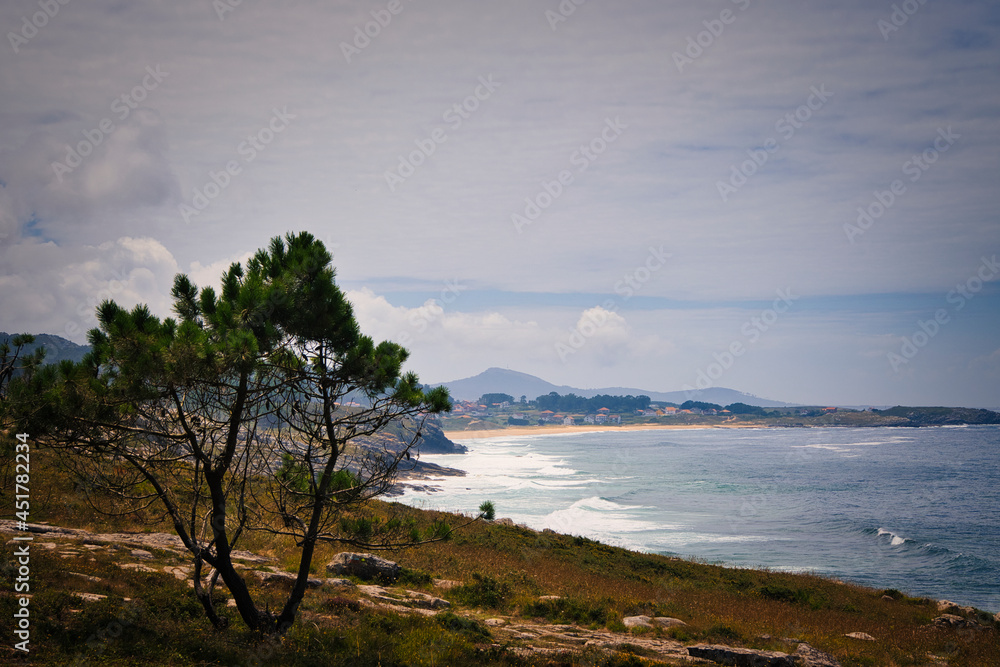Vista desde el mirador de Castro de Baroña, Galicia, A Coruña, España. Vista desde el mirador de Castro de Baroña, Galicia, A Coruña, España.