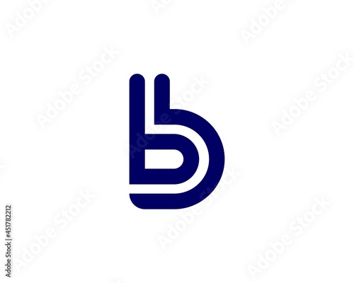 B and BB letter logo design vector template