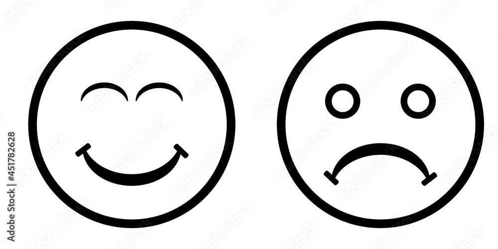 Fototapeta premium Vector Smiley Smiley Icons Set