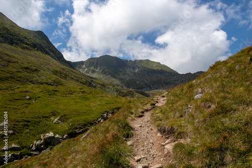 Trekking to Moldoveanu Peak. The Fagaras Mountains of the Southern Carpathians in Romania  © Mihai