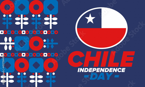 Free Download Chile Independence Day. Happy national holiday Fiestas Patrias. Freedom day. Celebrate annual in September 18. Chile flag. Patriotic chilean design. Poster, card, banner, template, background. Vector - GFXLoad