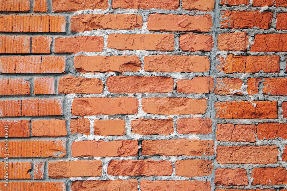 Obraz premium brick wall made of different bricks combination