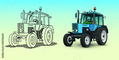 Blue Tracktor Belarus | Трактор БЕЛАРУС-82.1