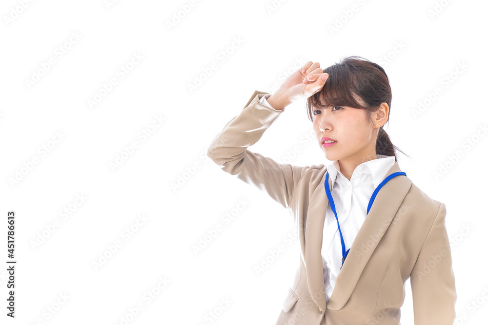 ビジネスウーマン・頭痛