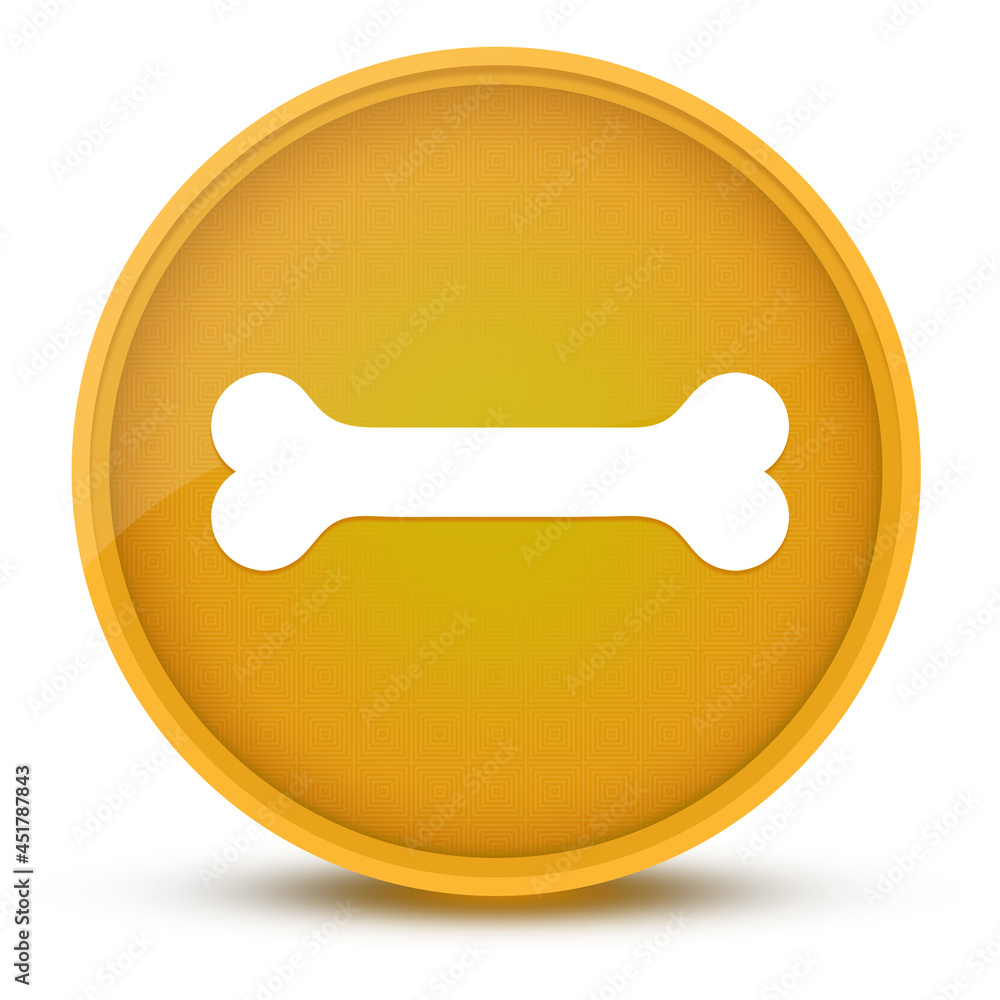 Bone luxurious glossy yellow round button abstract Bone luxurious glossy yellow round button abstract